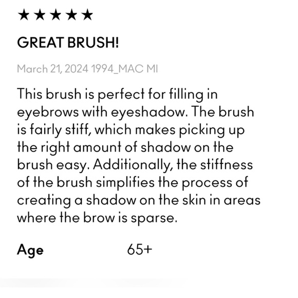 NWT Mac Cosmetics 208 Synthetic Angled Brow Brush Brand New Authentic NWT SEALED - Picture 10 of 11